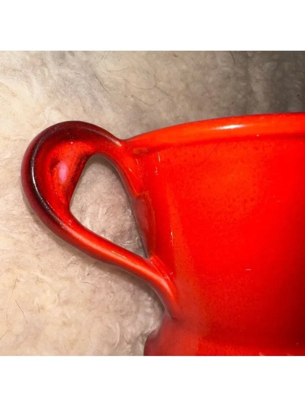 Vintage Metlox Poppytrail Red Rooster Sugar & Creamer Set